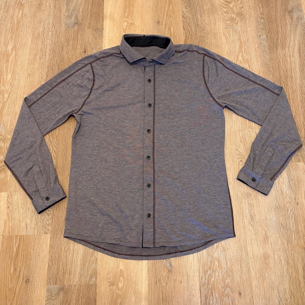 Lululemon Rival Button Down Men’s Large Purple Bl… - image 1